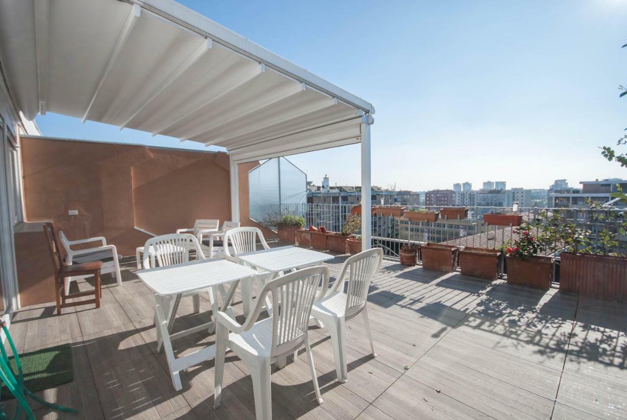 Exclusive Rooftop Apartment With Large Terrace In Solari/Tortona Milano Eksteriør billede